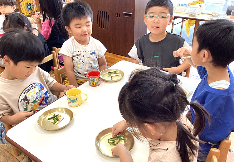 育てたピーマン