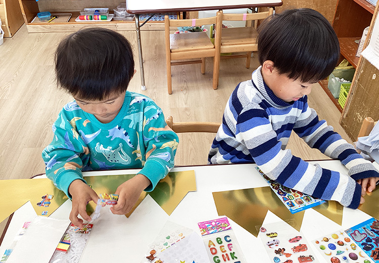 お別れ会のプレゼント作り